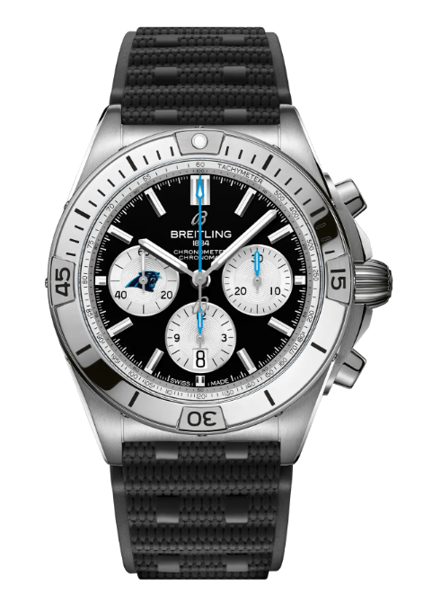 Review Breitling CHRONOMAT B01 42 NFL CAROLINA PANTHERS EDITION Replica watch AB01342B1B5S1